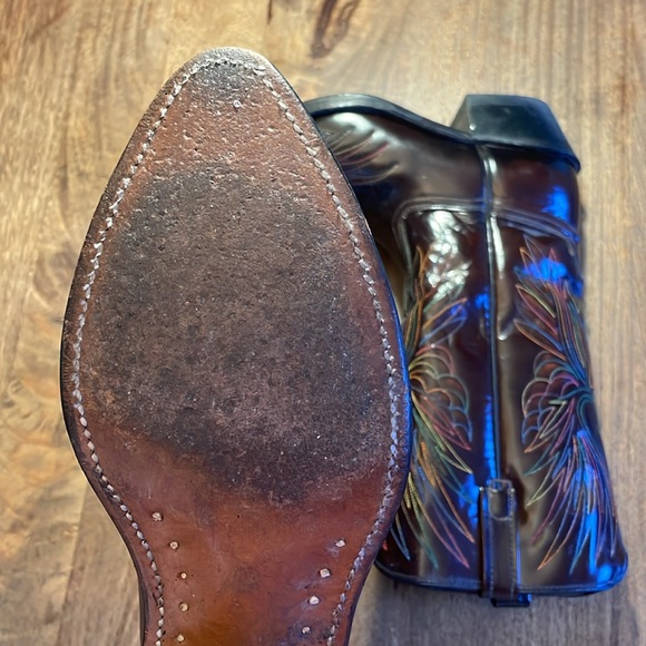 Vintage 1970s ACME Firebird Handmade Western Boots - Size 8D - Picture 4 of 6